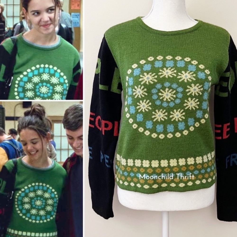 Extremely Rare Vintage 90s Free People Sweater ASO Joey Potter Dawson’s Creek